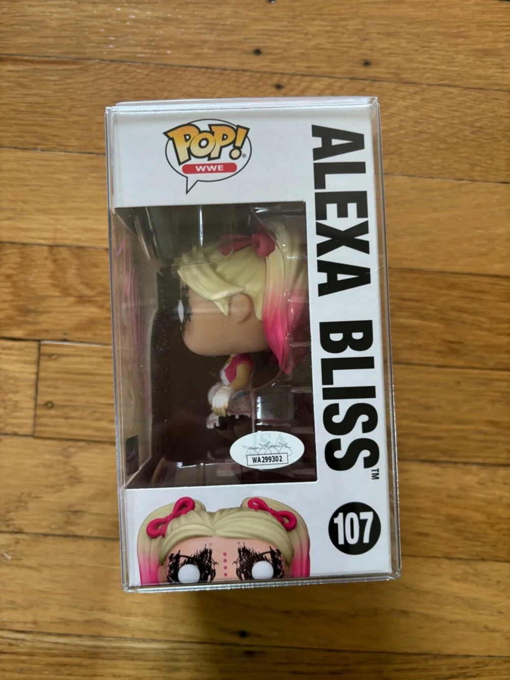 Funko Pop! WWE Alexa Bliss #107 - Pink & Blonde Autographed - Picture 2 of 4